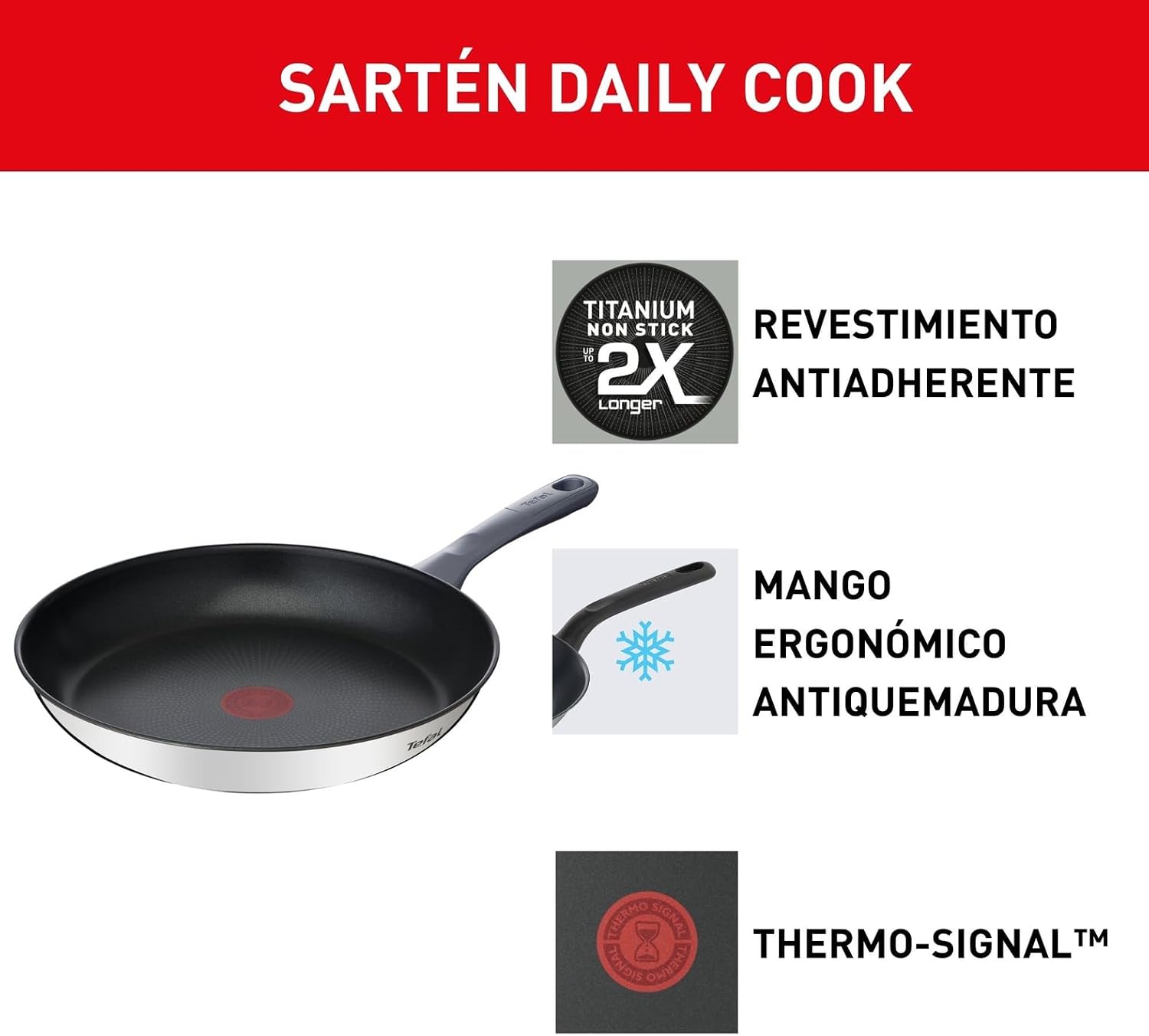 Detalle de Tefal Daily Cook 30 cm sartén
