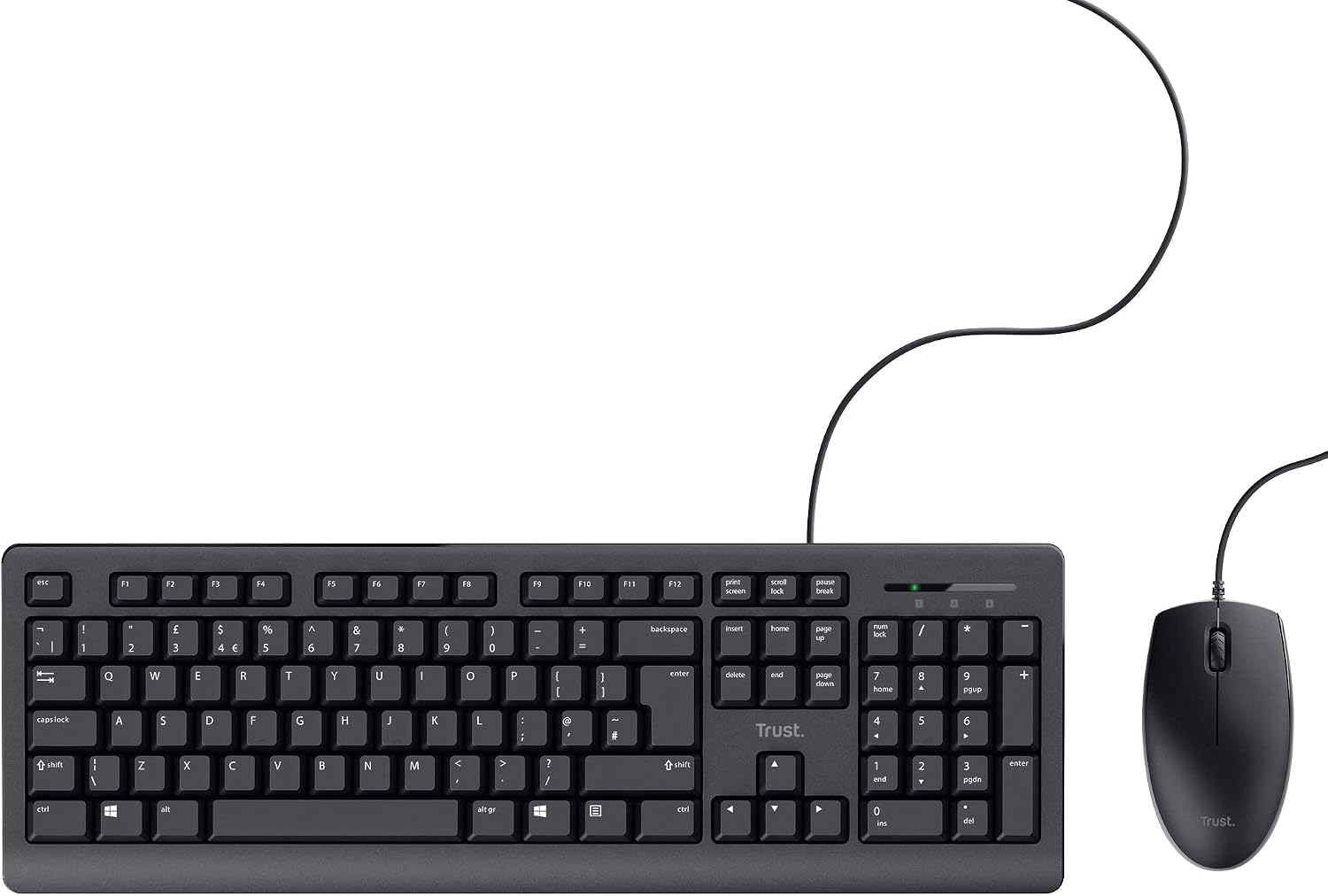 Thumbnail 6 de Trust Taro wired keyboard mouse 1.8 m