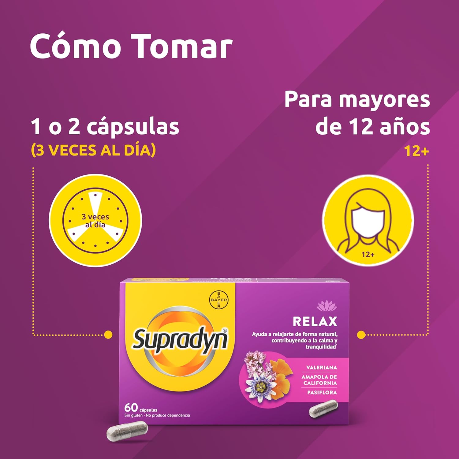 Thumbnail 5 de Supradyn Relax 60 cápsulas apoyo para la calma
