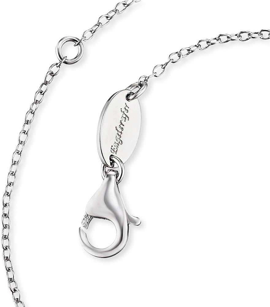Detalle de Engelsrufer Damen Armband aus Sterling Silber mit Herz-Flügel Anhänger