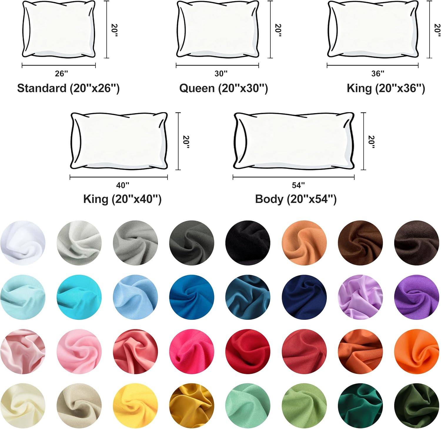 Thumbnail 3 de NTBAY 4-Piece Queen Pillowcase Set