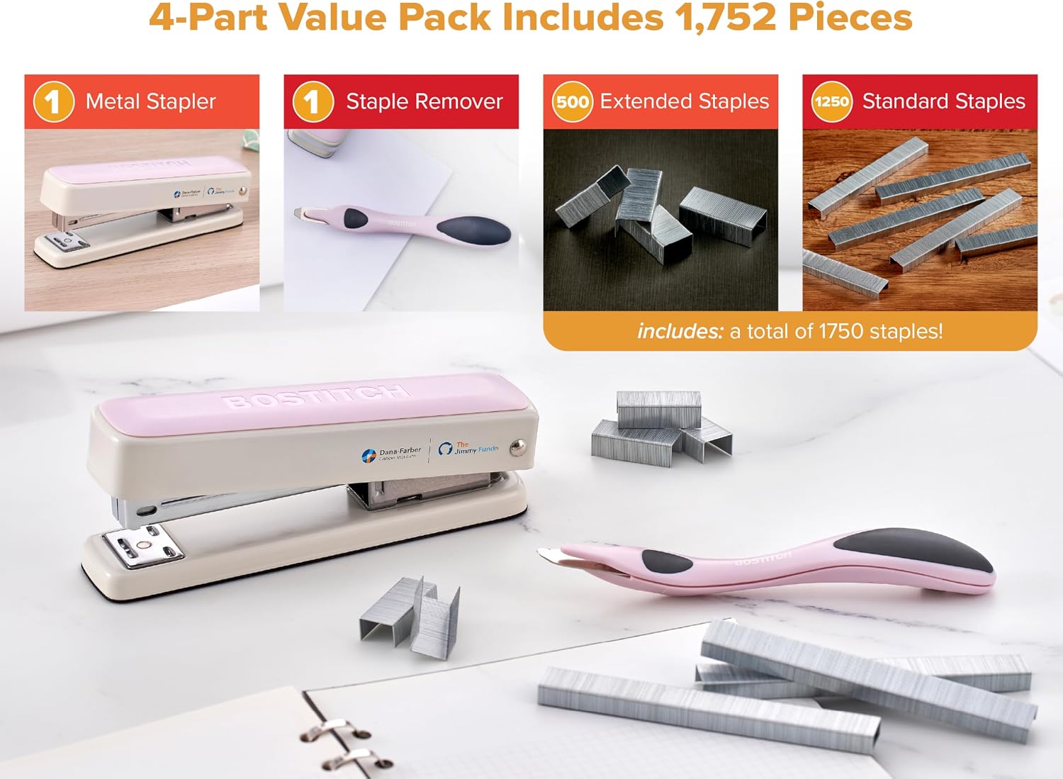 Detalle 1 de Bostitch Heavy-Duty Stapler, 50-Sheet Capacity