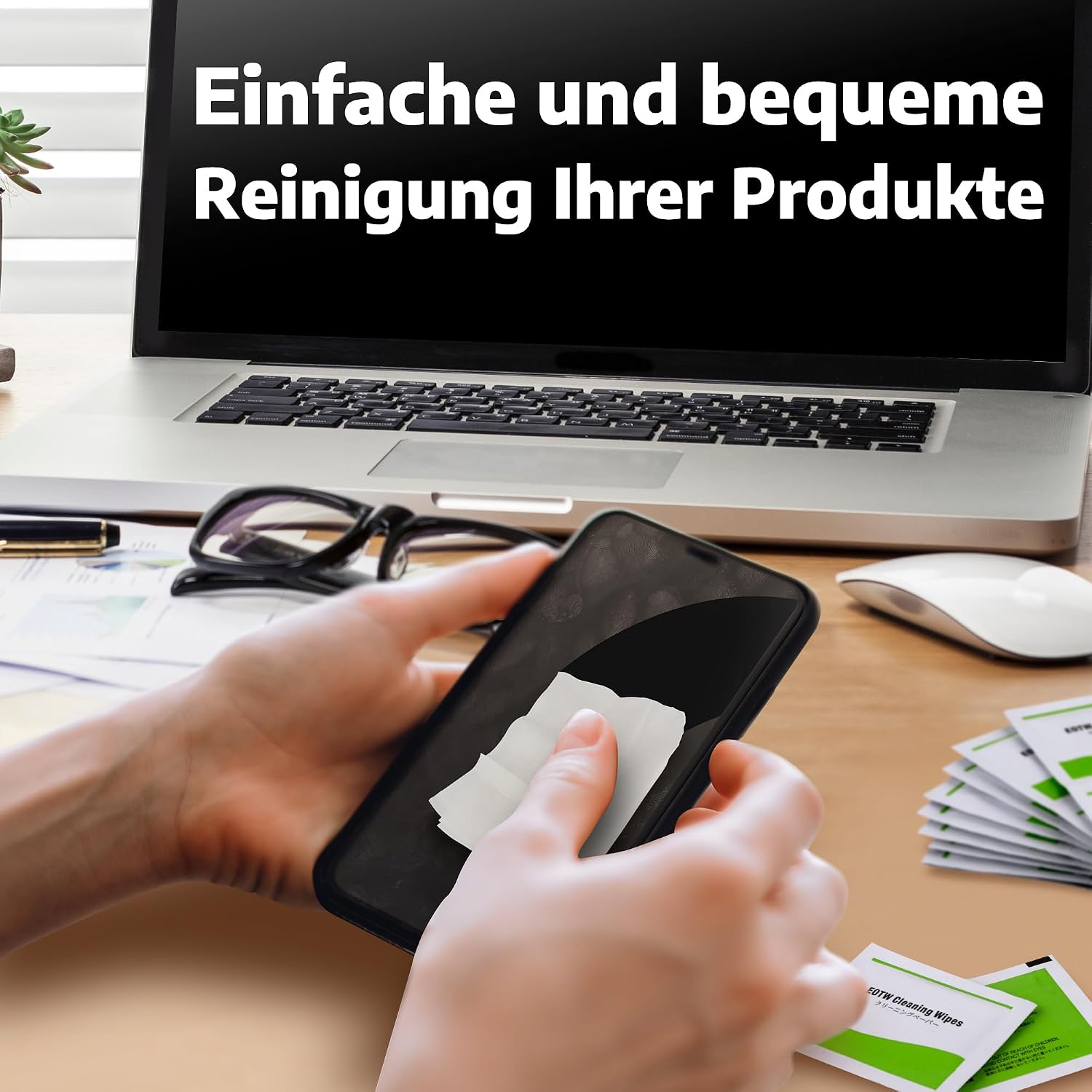 Thumbnail 1 de Bildschirm Reinigungstücher Brillenputztücher 60 Stück