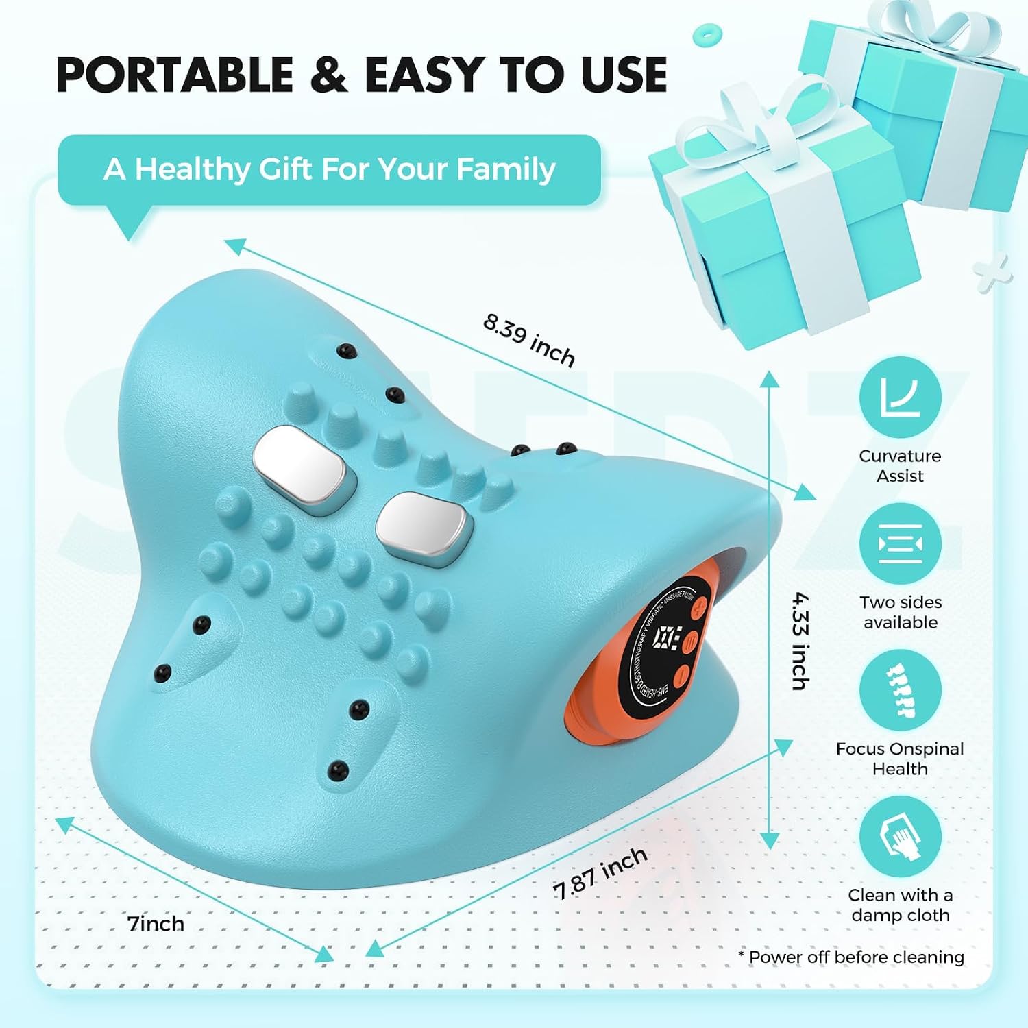 Thumbnail 6 de Electric Neck Massager with Heat (2026) – Wireless Shiatsu Massage for Neck and Back