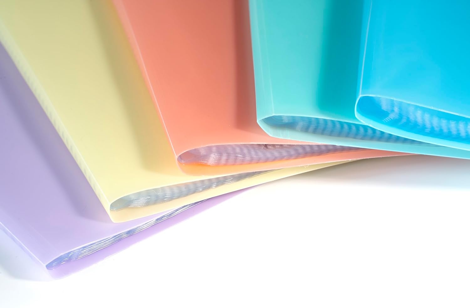 Thumbnail 1 de Exacompta Chromaline pastel - Paquet de 5 protège-documents A4, 20 poches, 40 vues, 24 x 32 cm