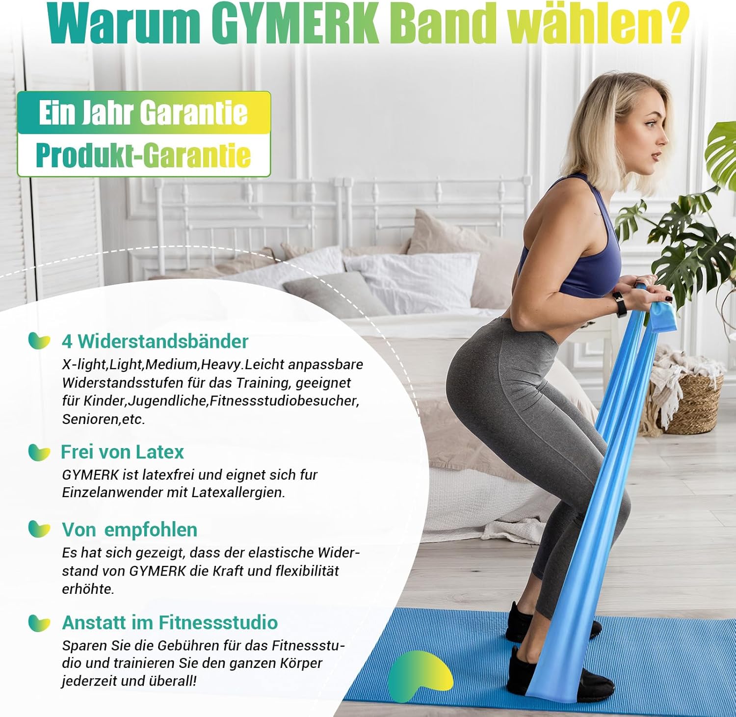 Thumbnail 2 de GYMERK Fitnessbänder 2 m 🏋