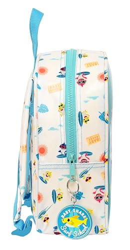 Thumbnail 2 de BABY SHARK SURFING Mochila guardería 22x10x27 cm azul y blanca