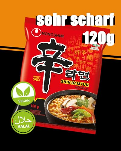 Detalle 2 de Nong Shim Nouilles Instantanées Shin Ramyun – Pack 20 × 120 g