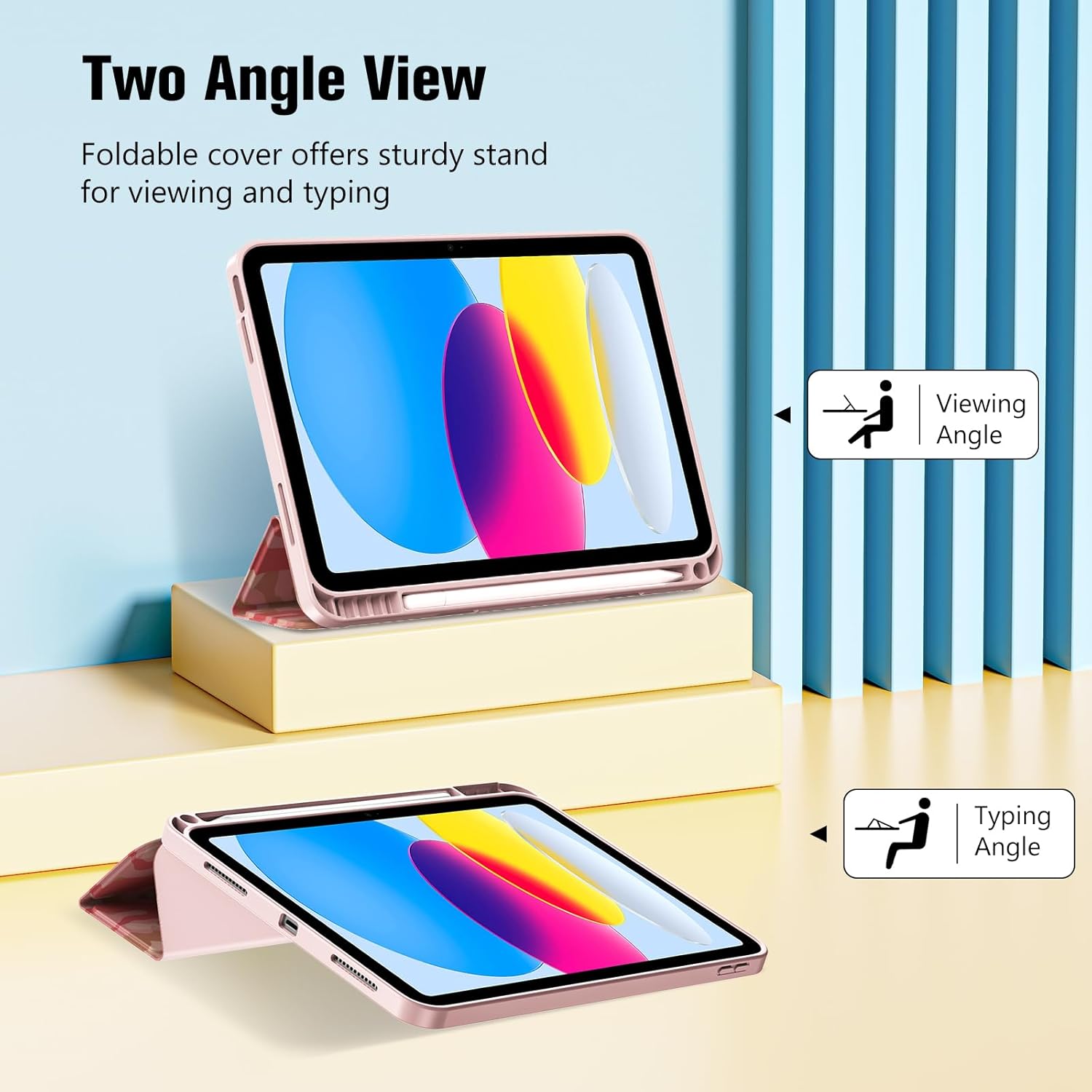Detalle de ProCase for iPad (A16) 11th Gen 11-Inch / iPad 10th Gen 10.9-Inch Case with Pencil Holder