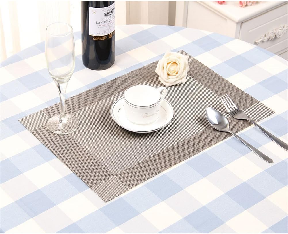 Detalle 2 de Fontic 6er Set Platzsets 30x45 cm – rutschfest, abwaschbar und hitzebeständig aus PVC