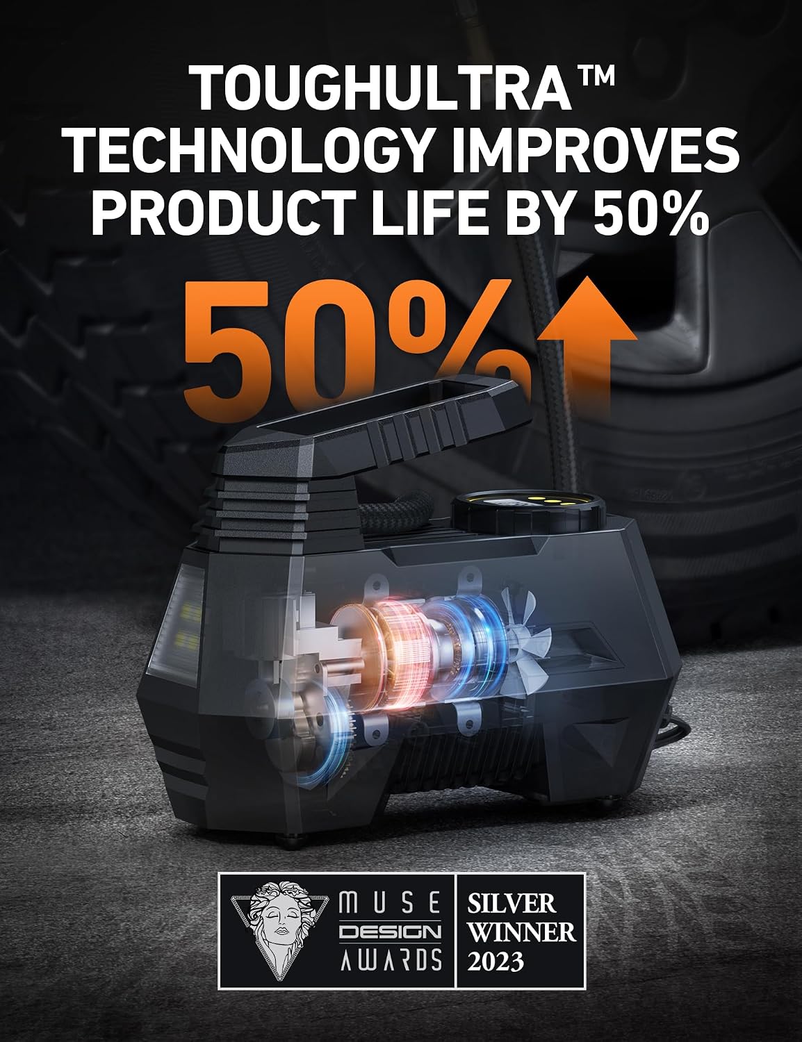 Thumbnail 4 de AstroAI Tire Inflator Portable Air Compressor 12V