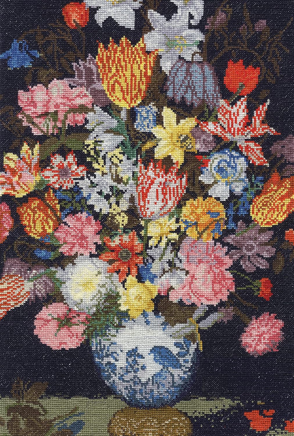 Kit nature morte fleurs bosschaert DMC