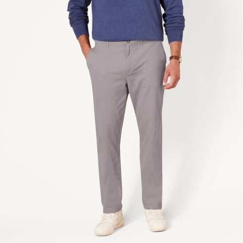 Detalle 2 de Amazon Essentials pantalón chino de pitillo elástico, carbón, 29W/30L