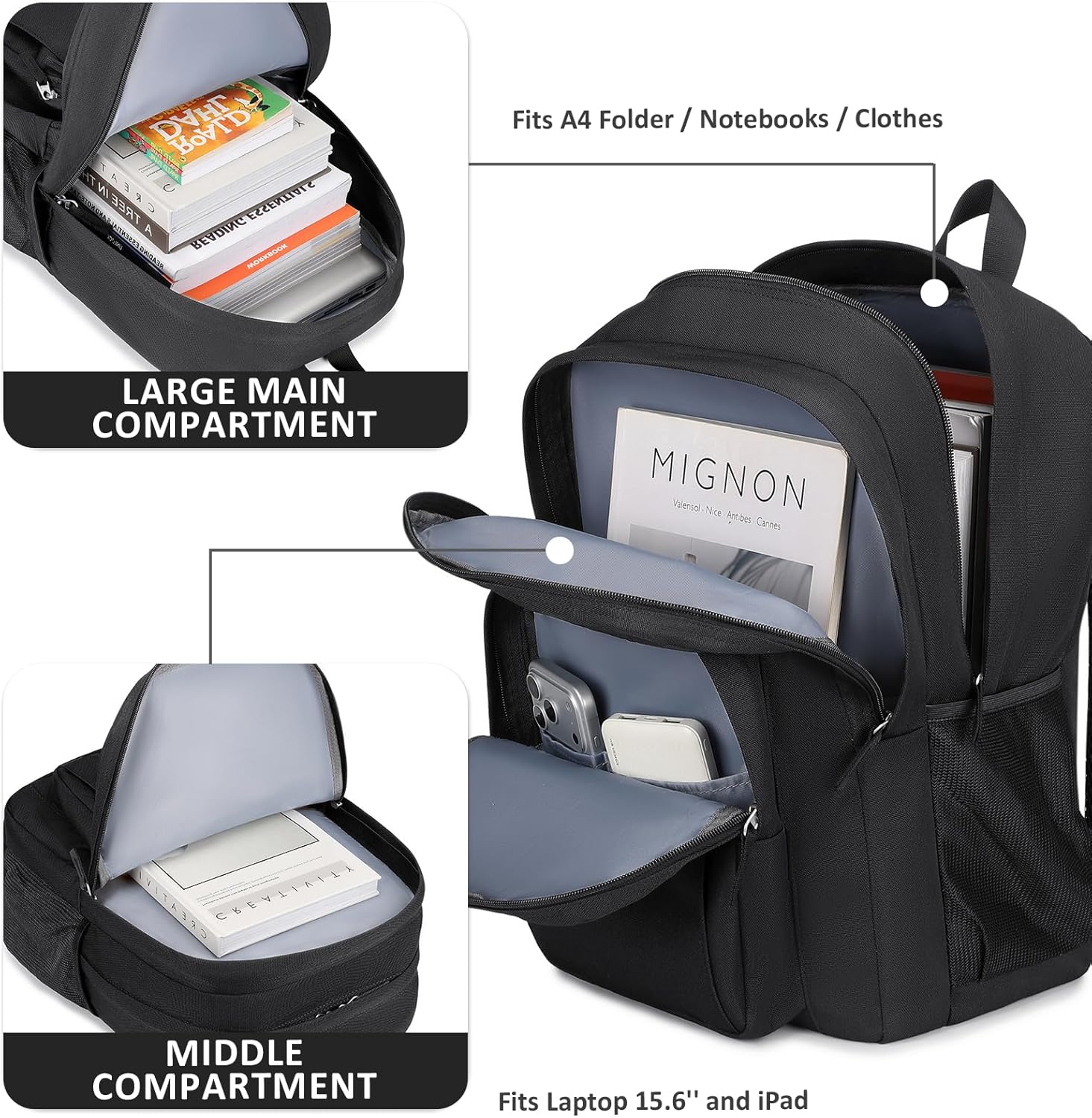 Thumbnail 1 de abshoo Classical Basic Travel Backpack 20L
