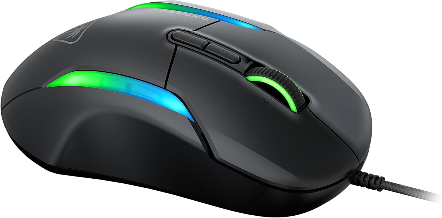 Detalle de Turtle Beach Kone II Ergonomische RGB-Gaming-Maus mit Kabel