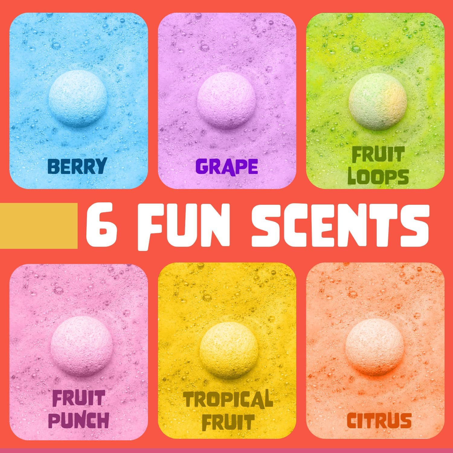 Detalle de Superhero Bath Bombs for Kids (6 Pack) with Surprise Toys Inside