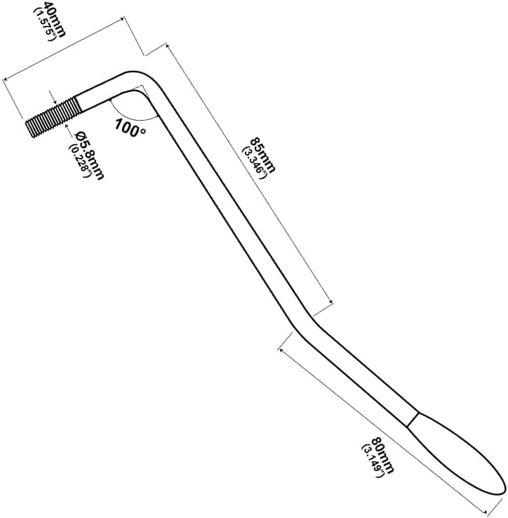 Thumbnail 6 de Xuxing XR019 6 mm Threaded Guitar Tremolo Arm, Chrome Metal, 7.7-Inch