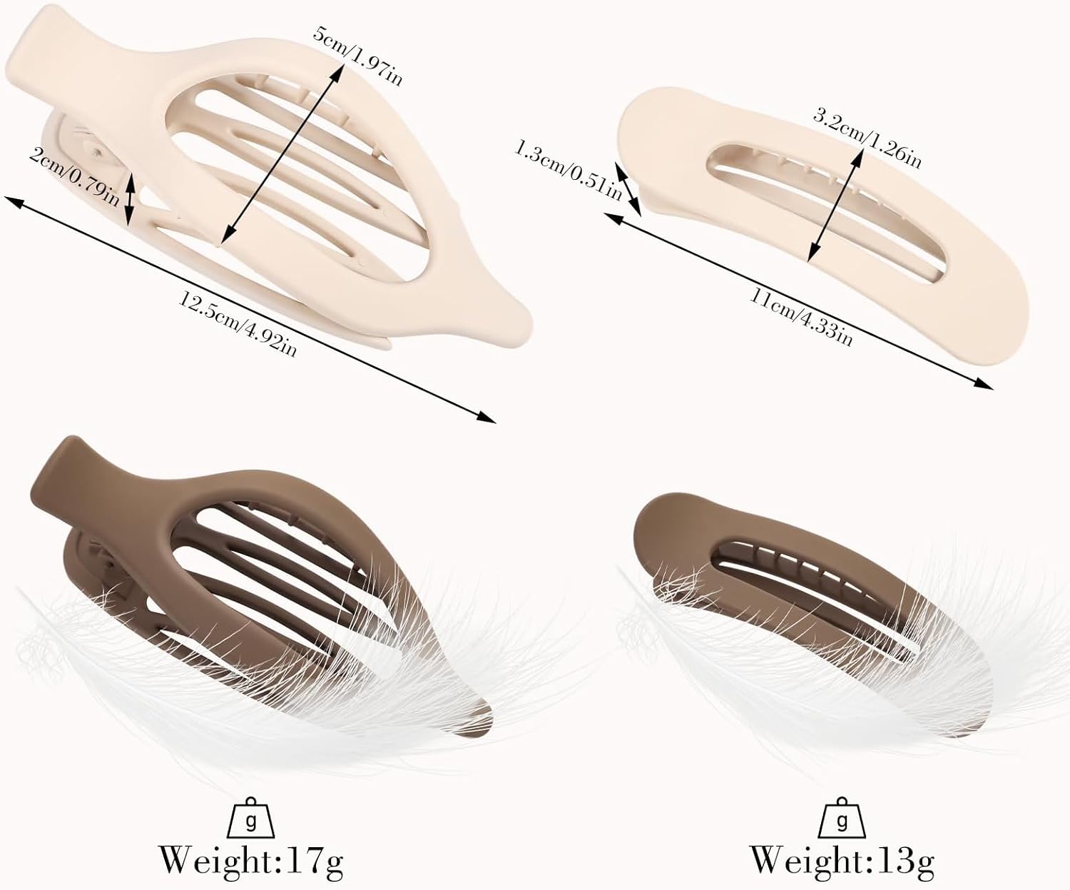 Detalle 2 de Flat hair clips, 9-piece set