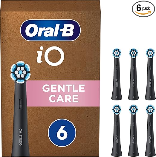 Detalle de Oral-B iO Gentle Care: 6 Recambios para Cepillo 🪥