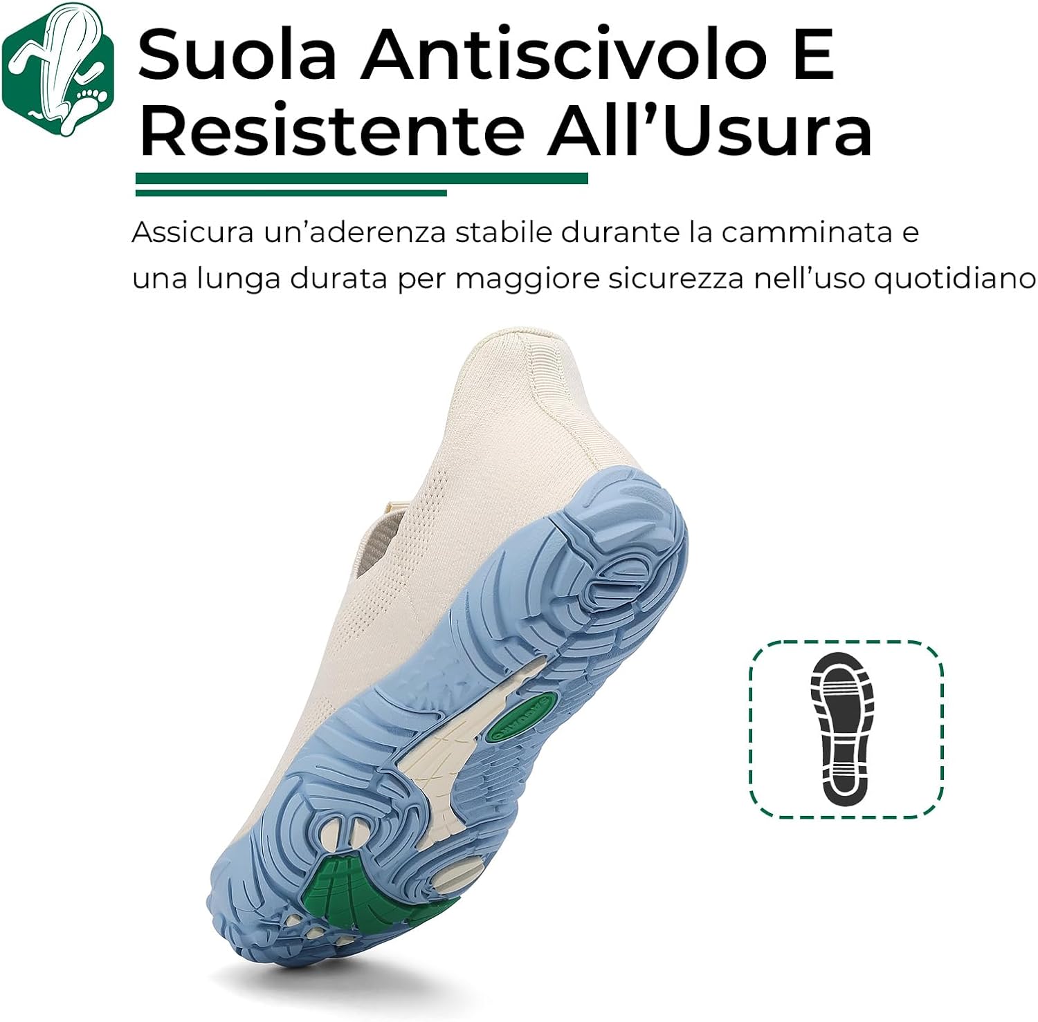 Thumbnail 4 de SAGUARO Unisex Scarpe Minimaliste Senza Lacci e Punta Ampia – Comfort barefoot, suola antiscivolo
