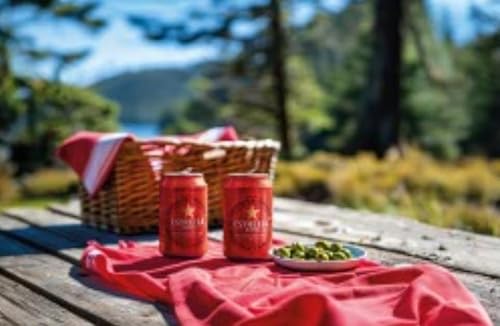Detalle de Estrella Damm Cerveza – Caja de 24 latas (330 ml) total 7.92 L