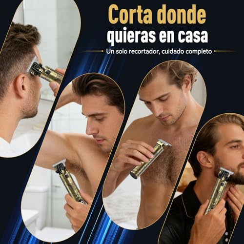 Detalle de Máquina de Cortar Pelo Hombre Solati: Cortapelos inteligente, inalámbrica y con pantalla LED – kit profesional