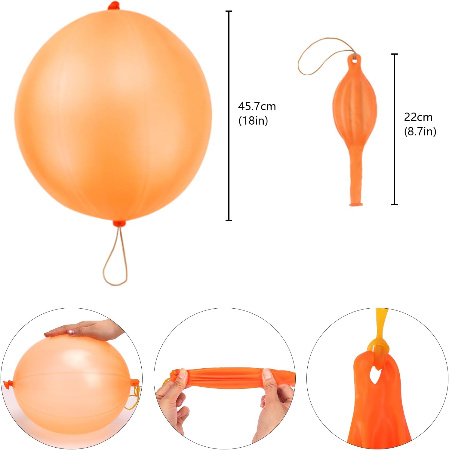 Thumbnail 1 de RUBFAC 36Pcs Punch Balloons 18-inch