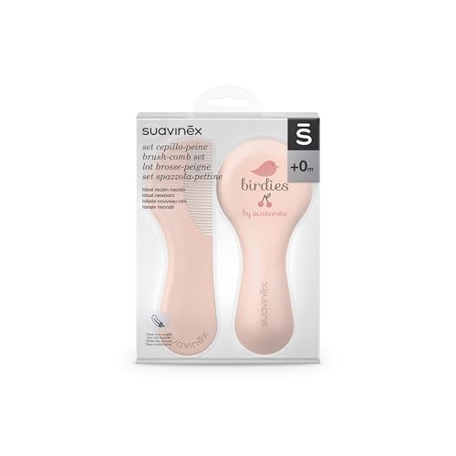 Detalle 2 de SUAVINEX Cepillo y Peine para Bebés – Ideal Recién Nacidos, pelo suave y sin tirones