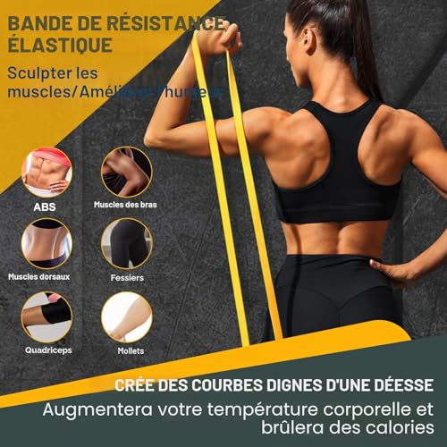 Detalle de Lot de 5 Bandes de résistance avec ancrage de Porte – YOVKOK