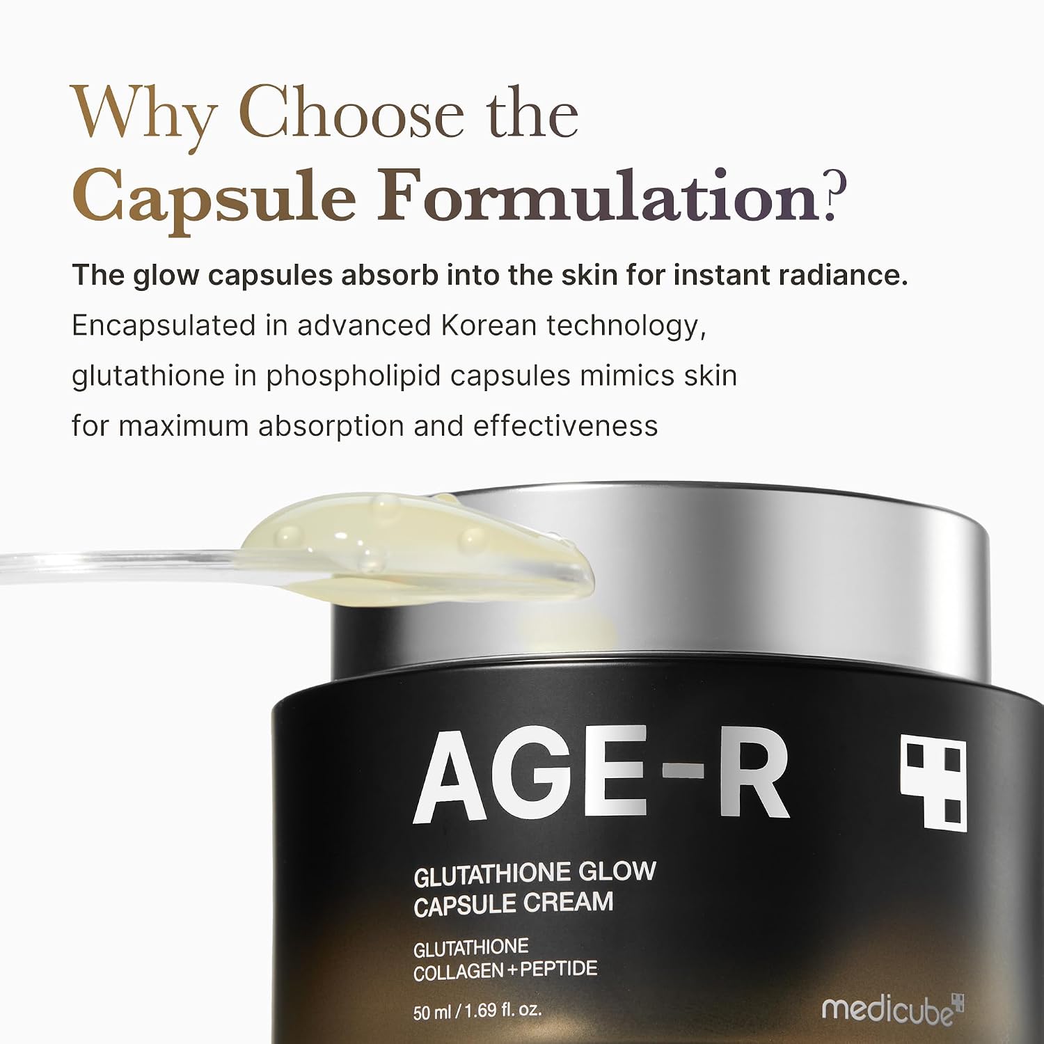 Detalle de medicube AGE-R Glutathione Cream 1.69 fl.oz