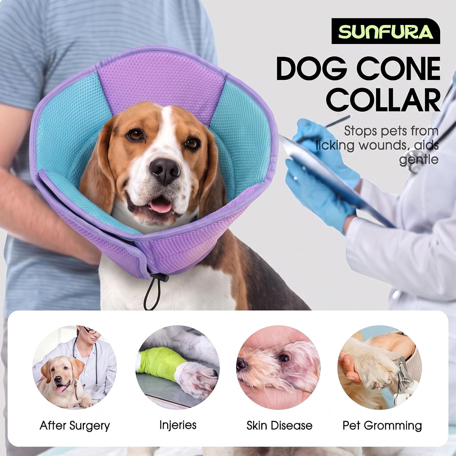 Detalle 2 de SUNFURA Soft Dog Cone, M