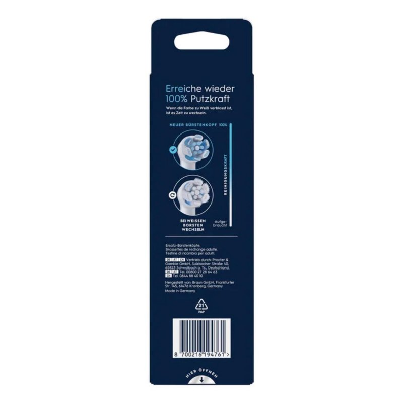 Detalle de Oral-B iO Ultimate Clean Pack 6 cabezales – limpieza profunda para la gama iO