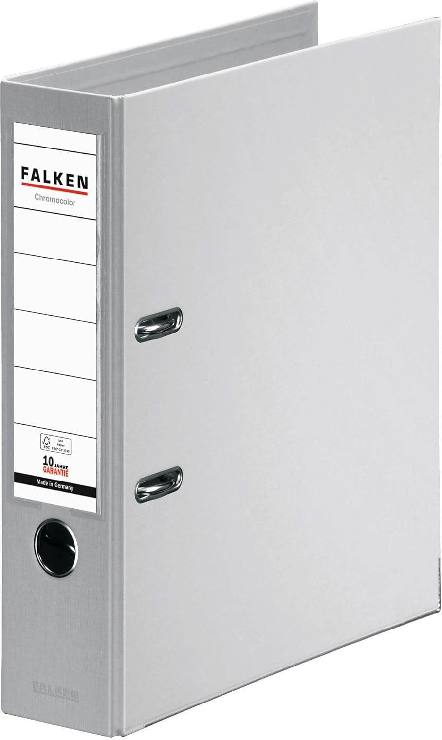 Detalle de Original Falken Chromocolor Premium-Ordner – 10er Pack, DIN A4, Grau