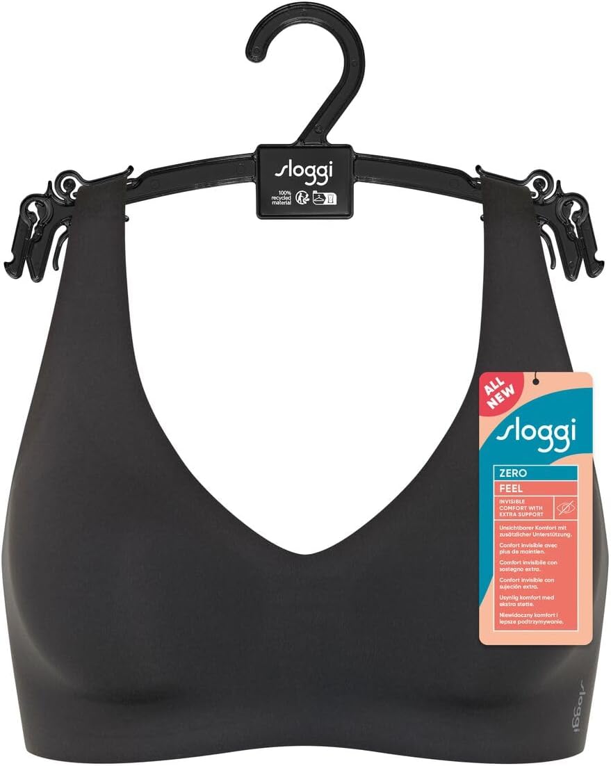 Detalle 2 de Sloggi Femme ZERO Feel 2.0 Soft bra noir S – maintien ferme et confort respirant