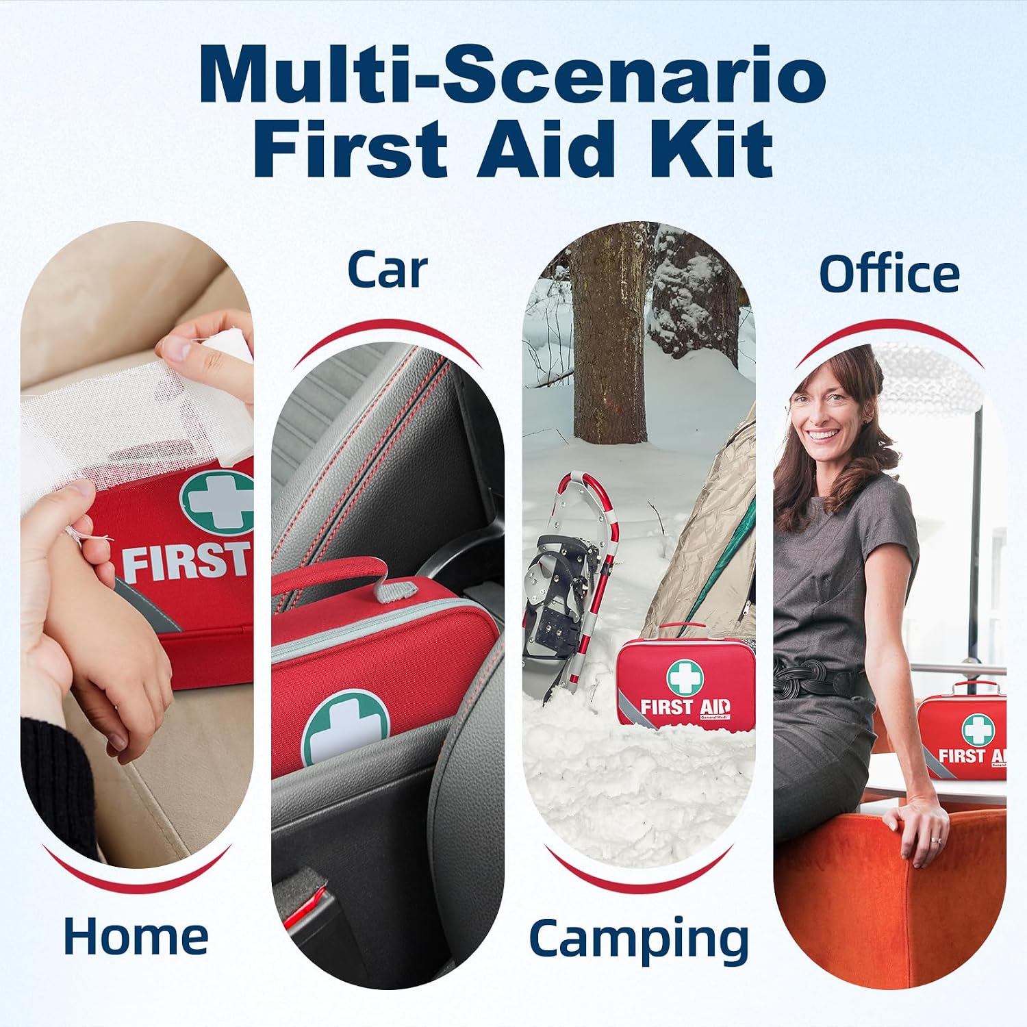 Thumbnail 6 de General Medi 2-in-1 First Aid Kit, 258 Pieces with Mini Kit, Cold Pack and Emergency Blanket