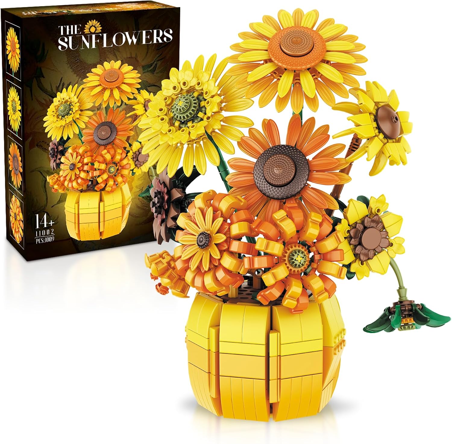 Set di costruzione girasoli 1.009 pezzi per adulti