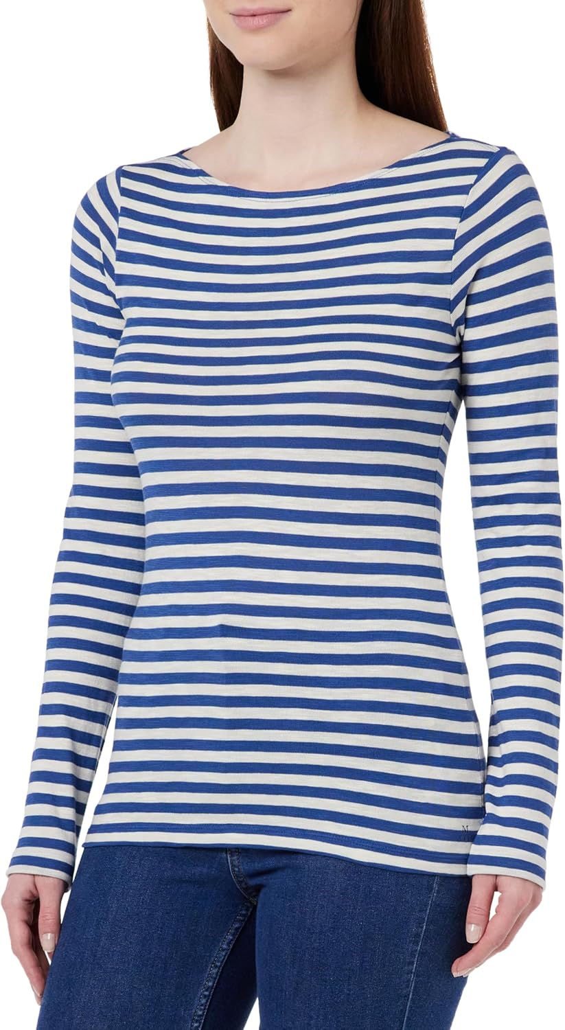 Thumbnail 6 de Marc O'Polo Damen Langarmshirt aus Bio-Baumwolle mit Logo – klassisch, nachhaltig und vielseitig