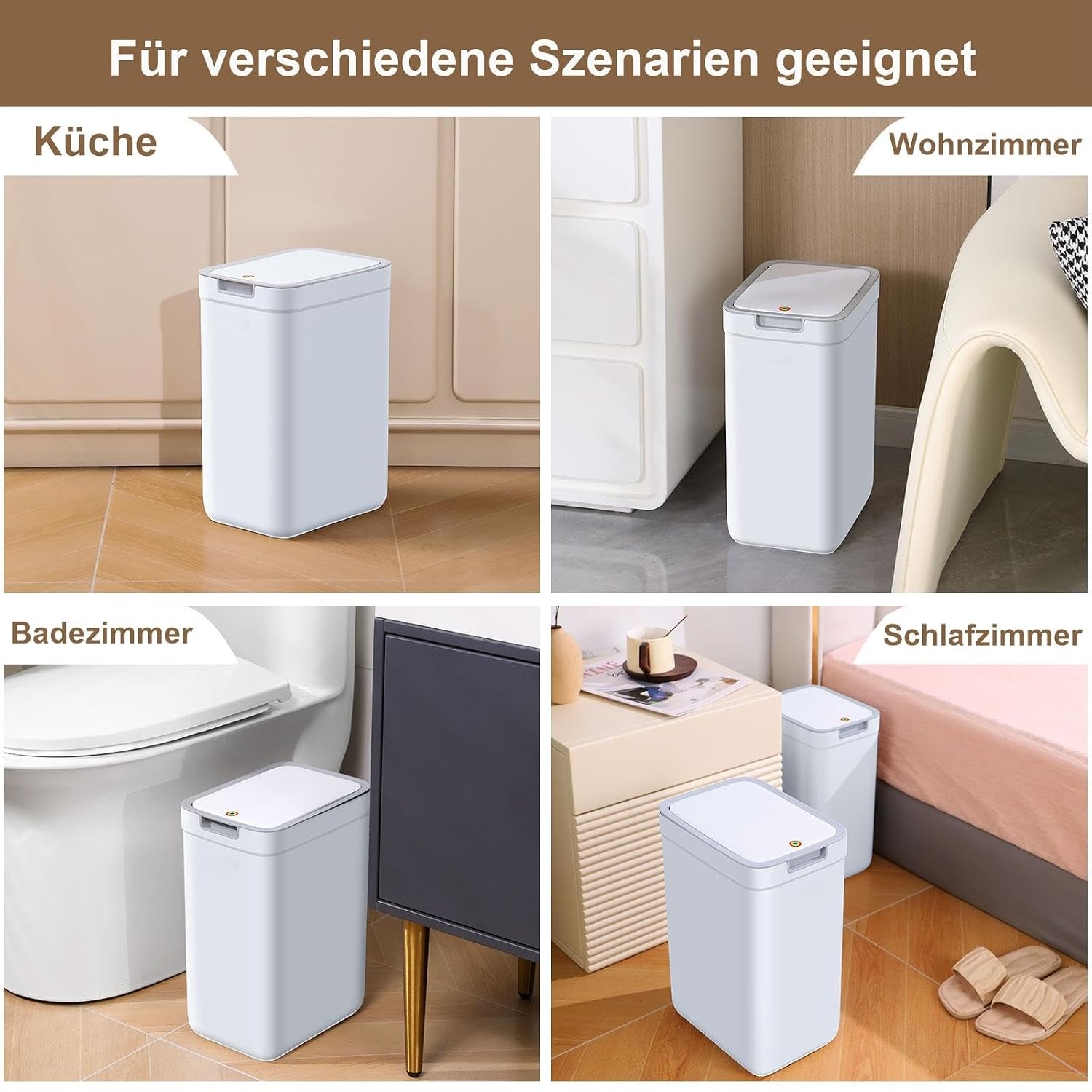 Thumbnail 6 de MOPUP Kleiner Badezimmer-Mülleimer 9 l