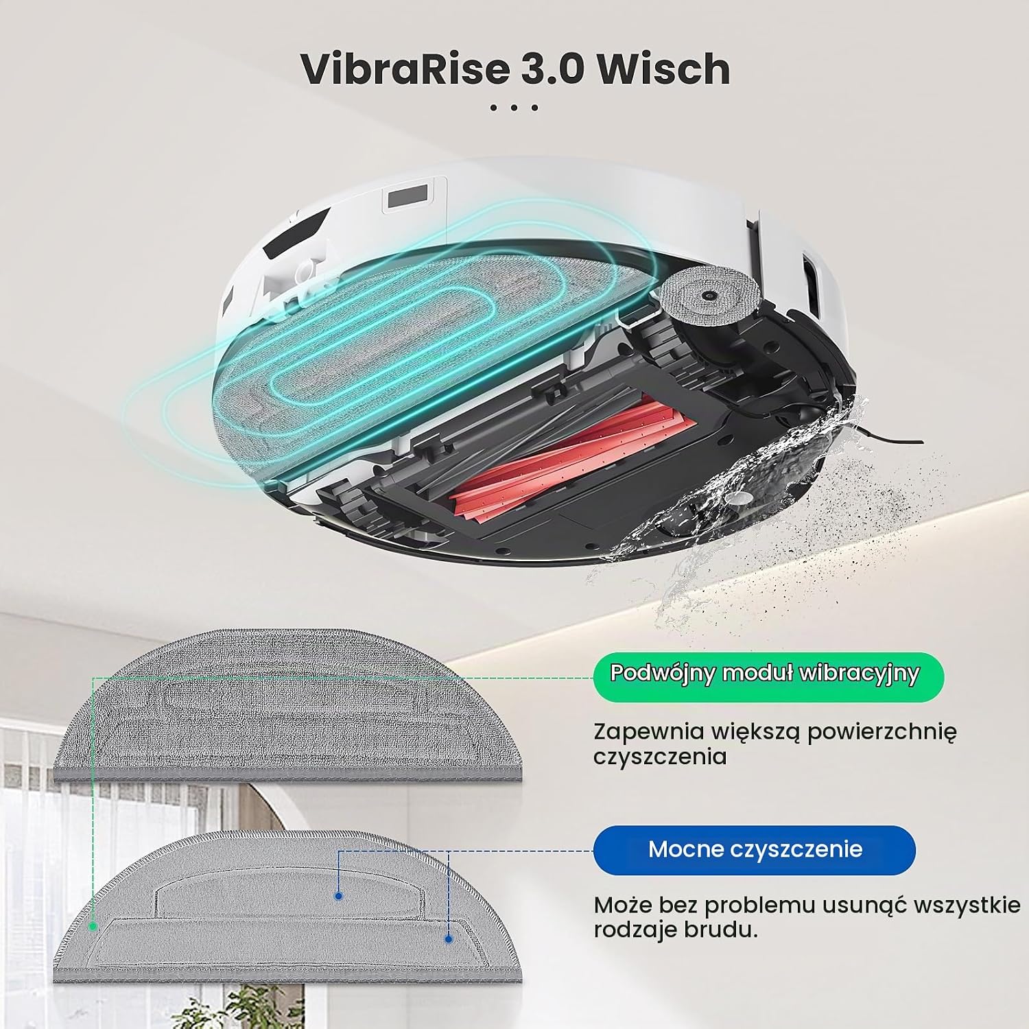 Detalle de Alloytool S8 Max Ultra Cleaning Cloths – ściereczki do Roborock S8 MaxV Ultra, VibraRise 3.0