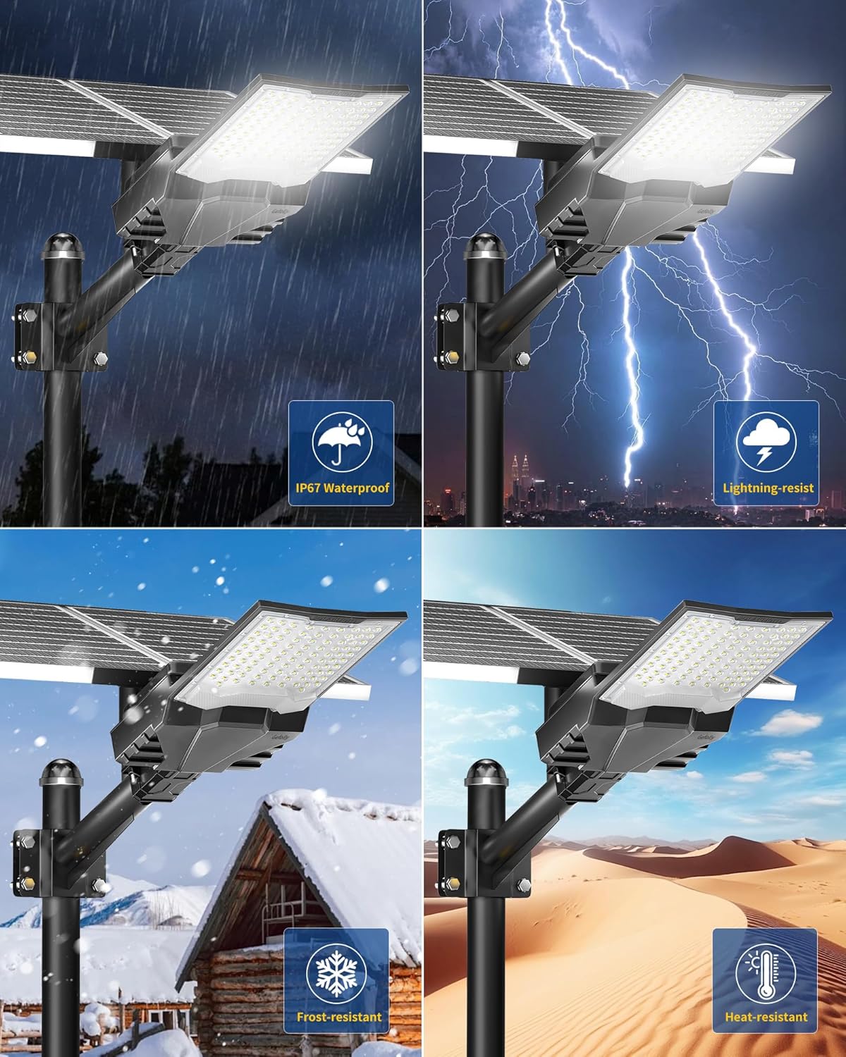 Thumbnail 6 de Gefolly SL-10000 Farolas solares exteriores 6500K
