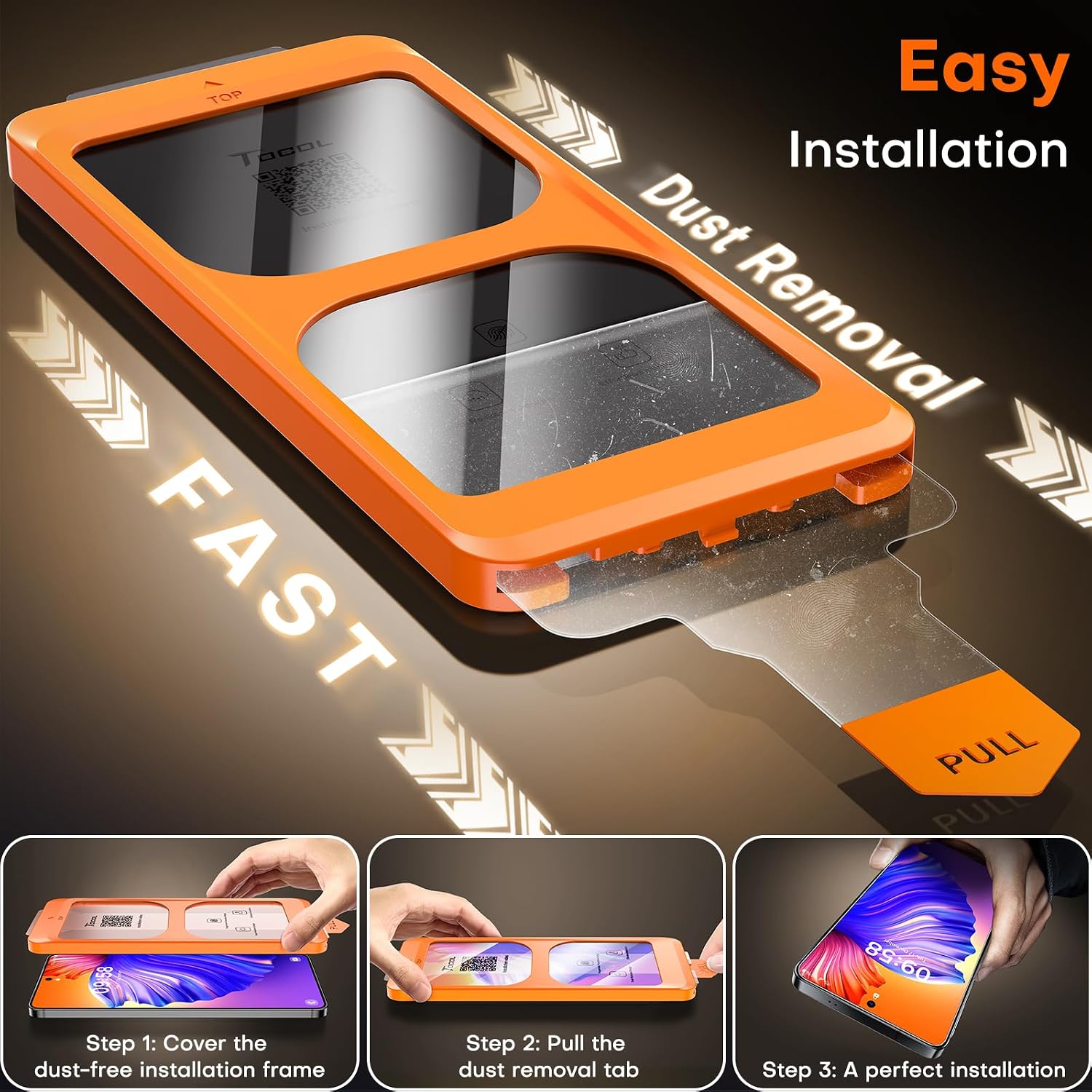 Thumbnail 3 de TOCOL 2 Pack Galaxy S26 Ultra Protector
