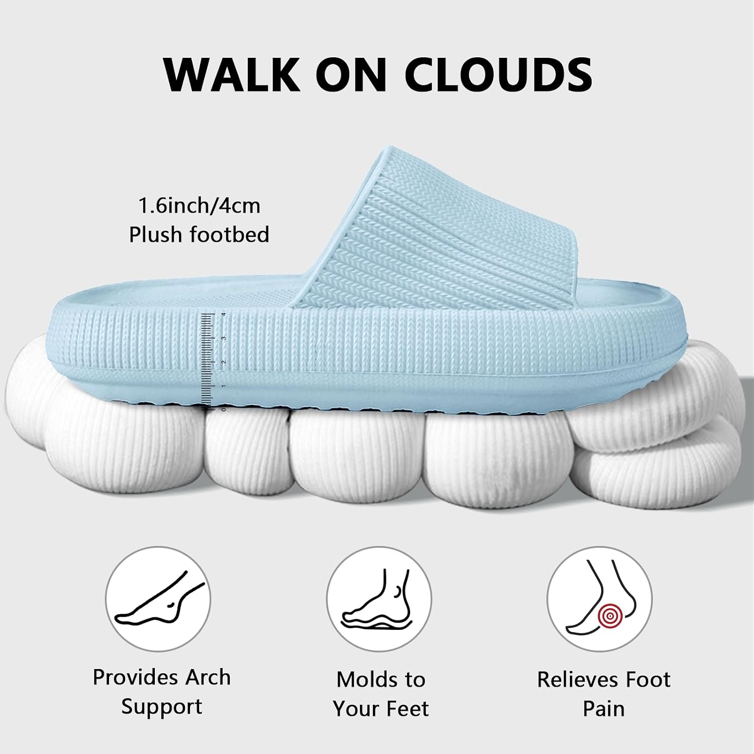 Thumbnail 5 de HEOAARG Chaussons Nuage antidérapants 4 cm