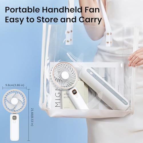Thumbnail 4 de POIFL Ventilador Portátil de Mano, 4000 mAh, 6 Velocidades y 24 Horas de Autonomía