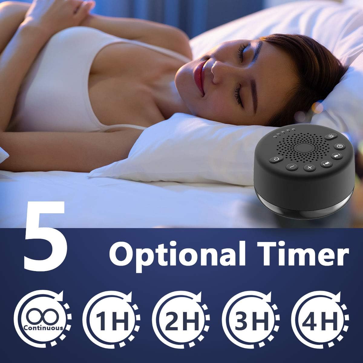 Thumbnail 2 de Easysleep Sound White Noise Machine with 25 Sounds, 32 Volume Levels & 5 Timers