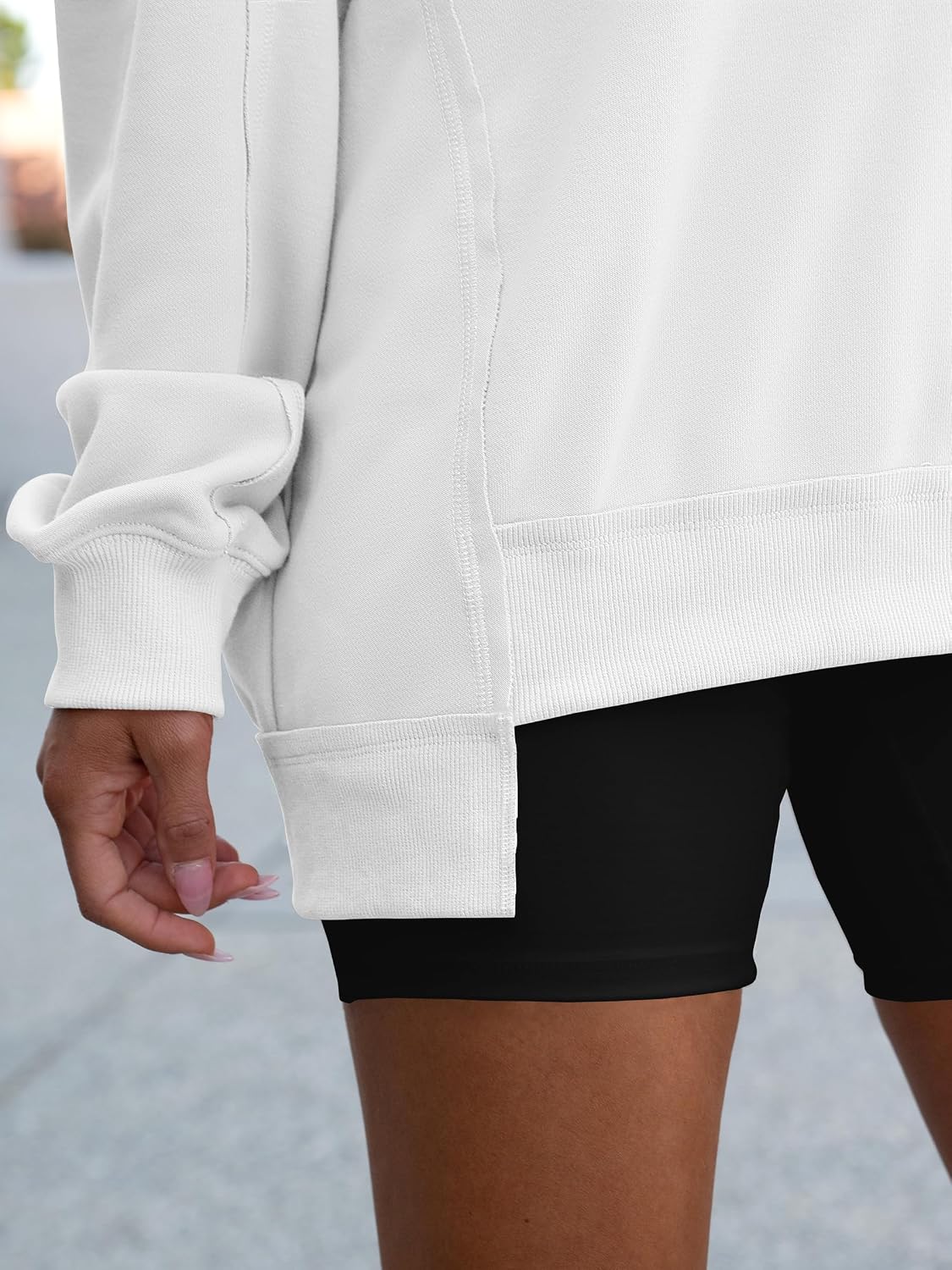 Detalle 1 de ANRABESS Women's V-Neck Sweatshirt