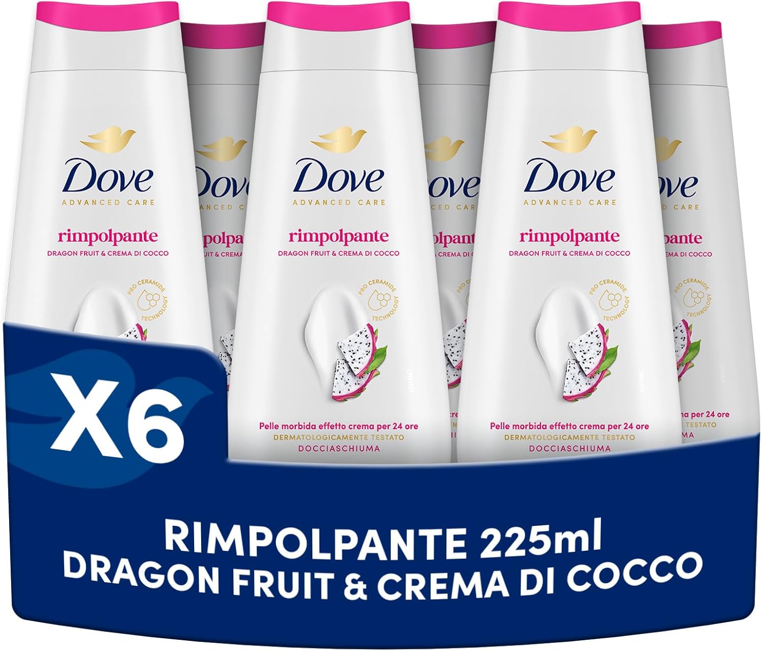 Detalle de Dove Docciaschiuma Dragon Fruit & Coconut 225 ml