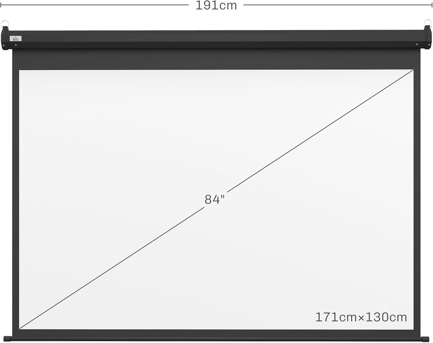 Thumbnail 6 de HOMCOM écran vidéoprojecteur 84 Pouces 4K
