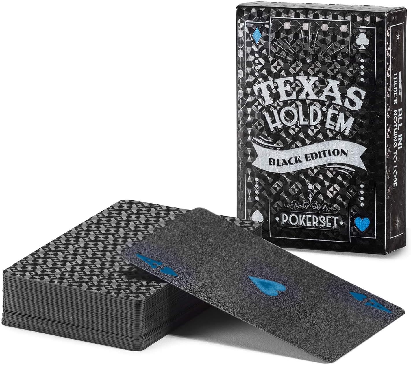 Detalle 2 de GOODS+GADGETS® 100% Plastic Poker Cards, Washable Double Deck, Red and Blue Backs