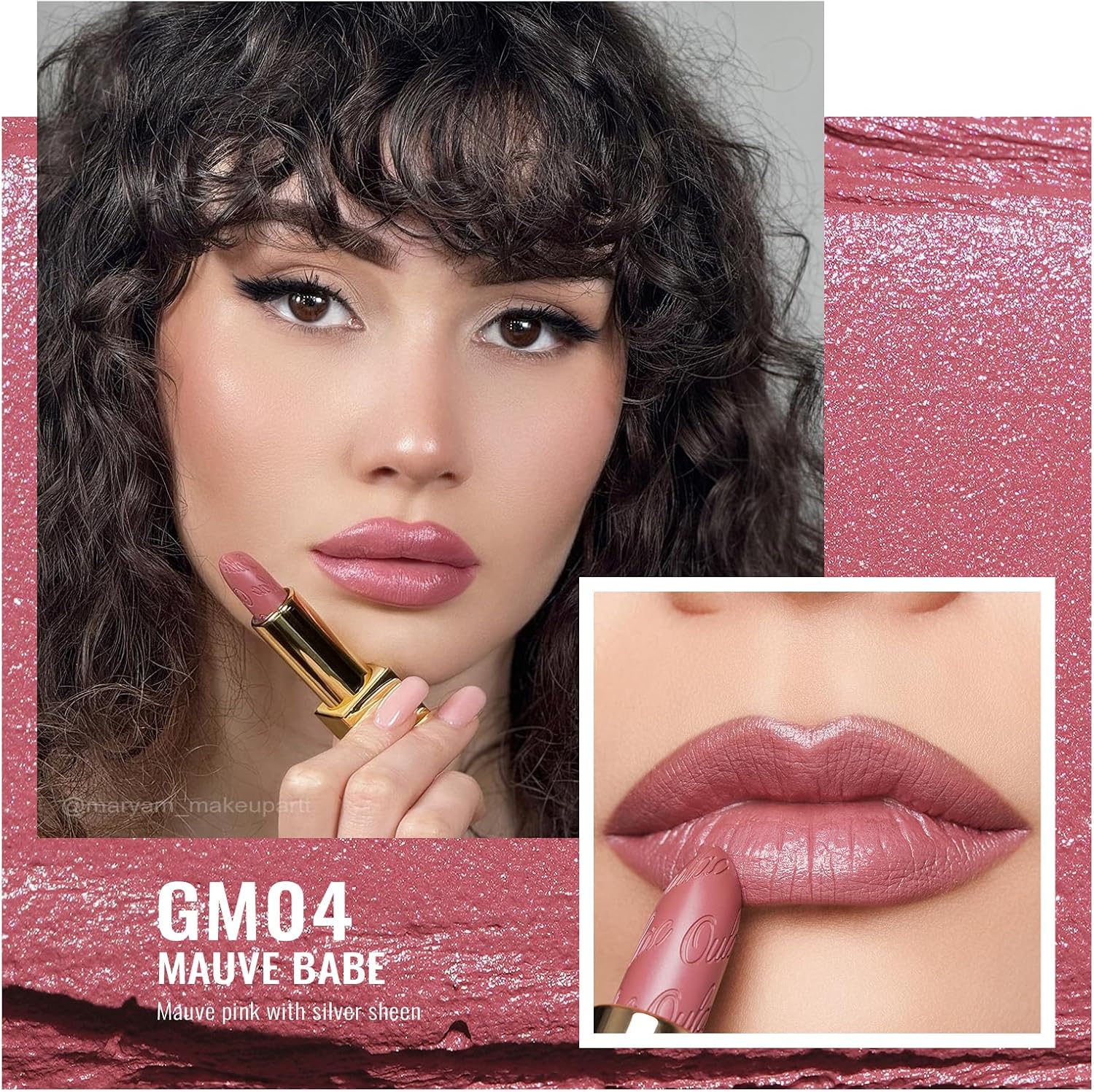 Thumbnail 1 de OULAC Rossetto opaco metallico 4,3 g Mauve Babe