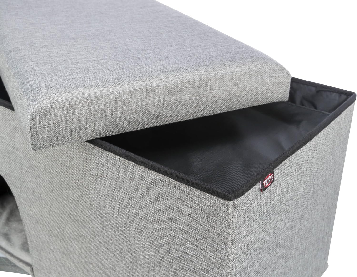 Detalle 2 de Trixie Grotte pour Chat Kimy 72 × 40 × 40 cm — Gris Clair, douillette et pratique